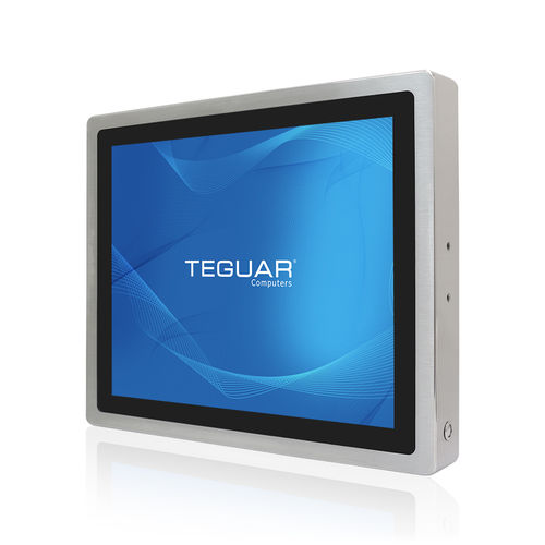 Moniteur étanche - TSD-45-19 - Teguar - TFT-LCD / à technologie capacitive projetée / à écran tactile résistif