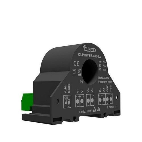 Compteur d'énergie électrique monophasé - QI-POWER-485-LV - qeed - sur rail DIN