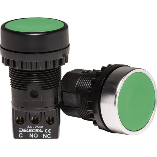 Bouton poussoir à ressort - D-4010 - DELECSA - résistant à l'humidité / robuste / robuste