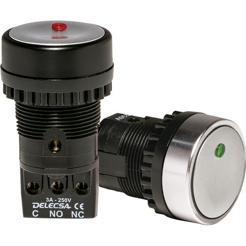 Bouton poussoir à ressort - D-4010L - DELECSA - résistant à l'humidité / isolé / robuste