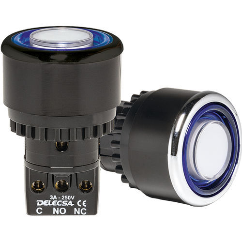 Bouton poussoir à ressort - D-4704 - DELECSA - résistant à l'humidité / robuste / IP55