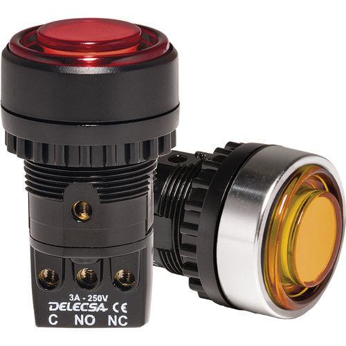 Bouton poussoir à ressort - D-4712 - DELECSA - résistant à l'humidité / robuste / IP55