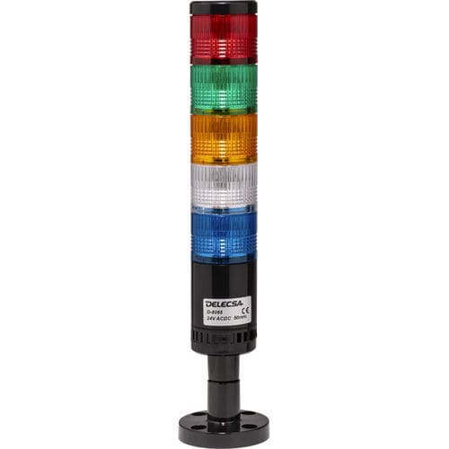 Colonne lumineuse à LED - D-8052 - DELECSA - permanente / clignotant / à 5 couleurs