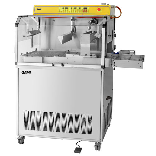 Machine d'enrobage et de temperage pour chocolat - R F series - GAMI s.r.l. - en acier inoxydable