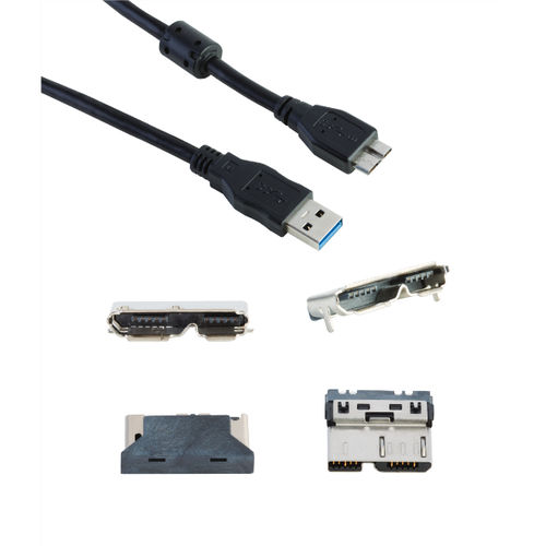 Connecteur de données - Type B - FCI - micro USB / USB / rectangulaire