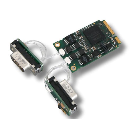 Carte d'interface de communication Mini PCIe - CAN-PCIeMini/402-2-FD - esd electronics gmbh - FPGA / CANopen / CAN