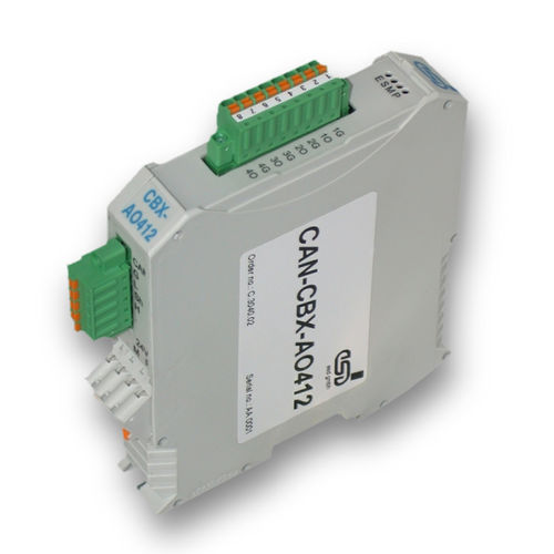 Module E/S analogique - CAN-CBX-AO412 - esd electronics gmbh - CANopen / CAN Bus / à 4 sorties analogiques
