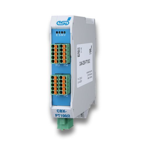 Module d'entrée CANopen - CAN-CBX-PT100/2 - esd electronics gmbh - à 4 E / 4 canaux / d'automatisation