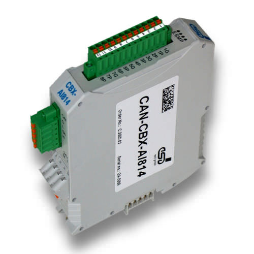 Module E/S analogique - CAN-CBX-AI814 - esd electronics gmbh - CANopen / CAN Bus / à 8 entrées analogiques