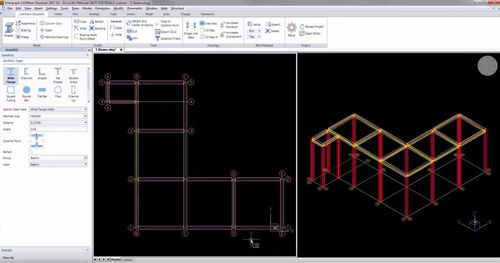 Logiciel d'analyse de structure - CADWorx® Structure - Hexagon PPM - d'automatisation / de modélisation / de CAO
