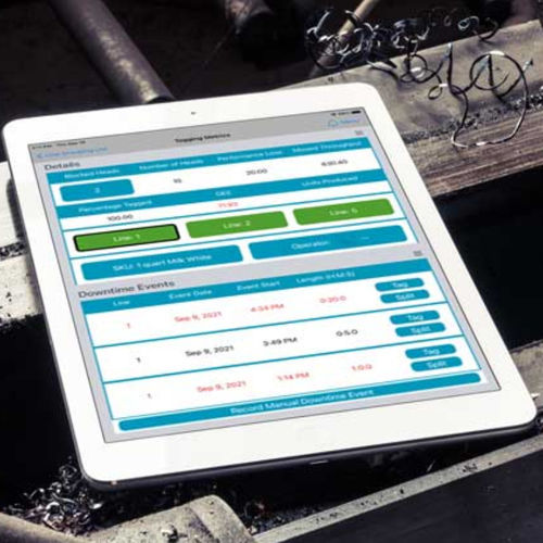 Logiciel d'ERP - Downtime Tagging - Hexagon PPM - OEE / de machine / d'impression