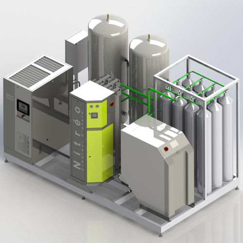 Générateur d'azote pur - Skid - AIRTECH & OENOMECA - ultra pur / pour applications de haute pureté / inerte
