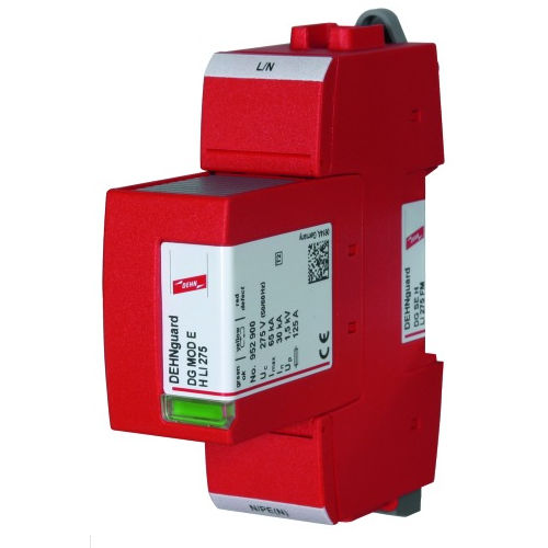 Parafoudre de type 2 - DG SE H  series - DEHN + SÖHNE - pour alimentation électrique / d'installation électrique / unipolaire