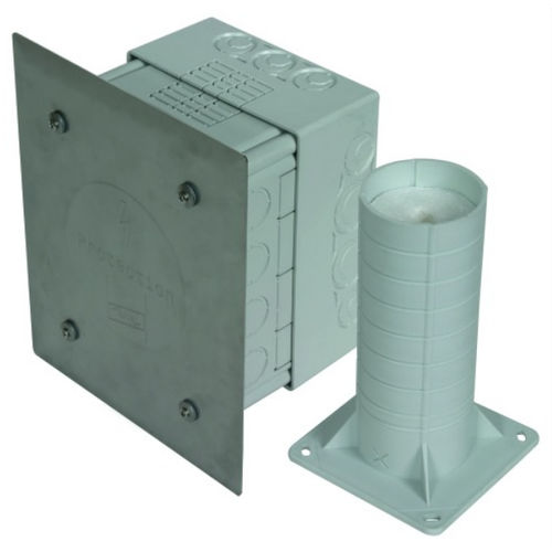 Boîte de dérivation à montage affleurant - TSKS WDVS 185X140X88 AH50.200 K V2A - DEHN + SÖHNE - étanche / en inox / avec presse-étoupe