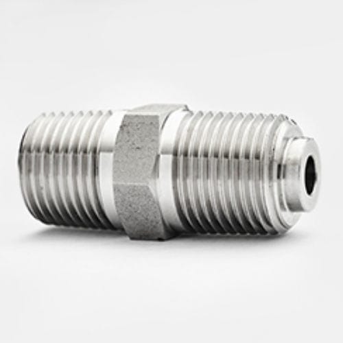 Mamelon en acier inoxydable - PHSH6 - PUSHNA INTERNATIONAL - fileté / hexagonal / NPT