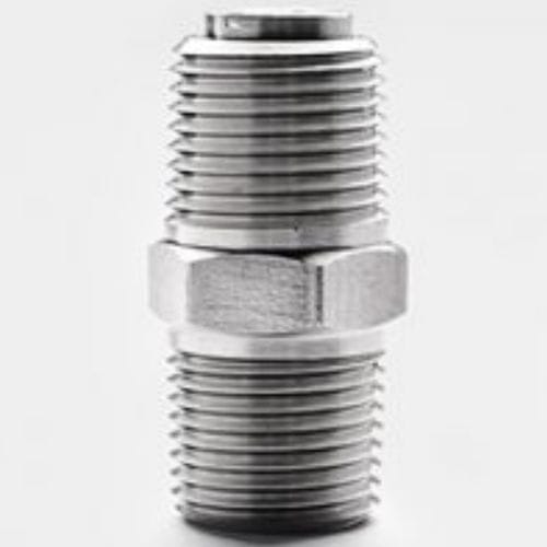 Mamelon en acier inoxydable - 3506 - PUSHNA INTERNATIONAL - fileté / hexagonal / NPT