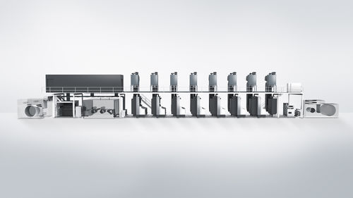 Presse flexographique en ligne - Intro - Heidelberger Druckmaschinen AG - à 8 couleurs / à 6 couleurs / pour papier
