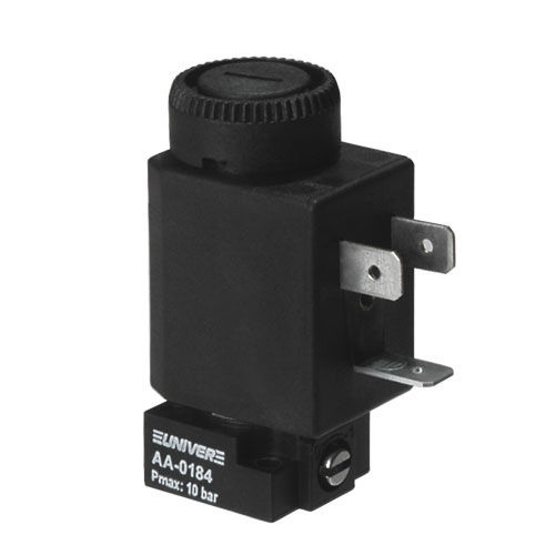 Distributeur pneumatique à clapet - AA series - UNIVER Group - à commande électrique / 3/2 voies / 2/2