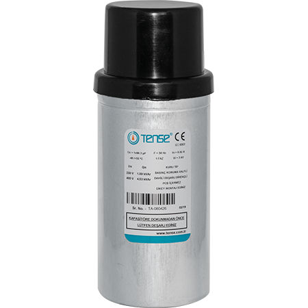 Condensateur de correction de facteur de puissance - TMK-0.25 - Tense Electronic - à film de polypropylène métallisé / en aluminium / cylindrique