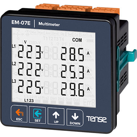 Multimètre numérique - EM-07E - Tense Electronic - monté sur panneau / 300 V / 10000 A