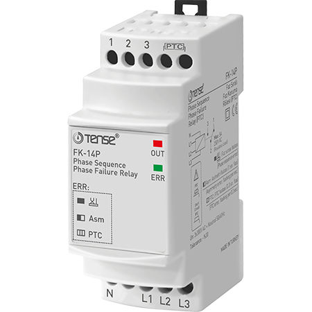 Relais de surveillance de séquence de phase - FK-14P - Tense Electronic - sur rail DIN