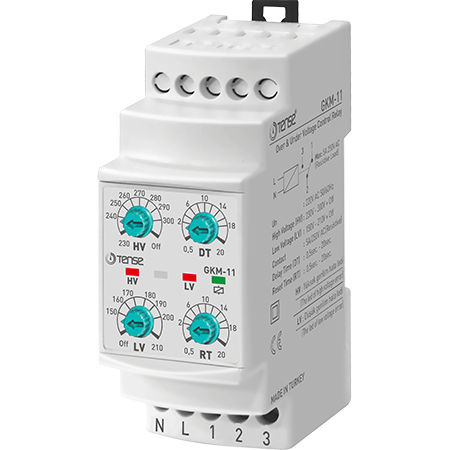Relais de contrôle de surtension - GKM-11 - Tense Electronic - de sous-tension / sur rail DIN / ajustable