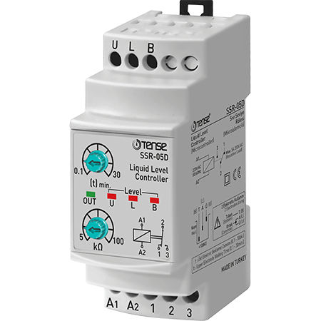 Relais de contrôle de niveau - SSR-05D - Tense Electronic - sur rail DIN / ajustable