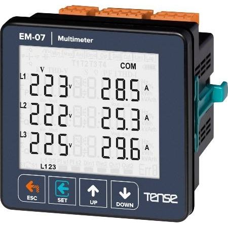 Multimètre numérique - EM-07 - Tense Electronic - monté sur panneau / 300 V / 10000 A