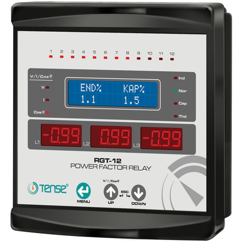 Régulateur de puissance réactive triphasé - RGT-12 - Tense Electronic - 12 niveaux
