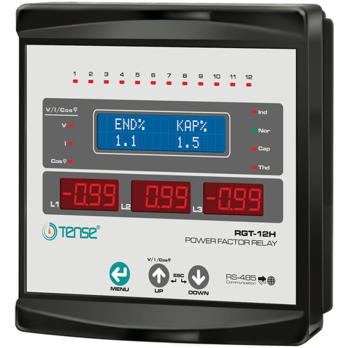 Régulateur de puissance réactive triphasé - RGT-12H - Tense Electronic - avec communication intégrée / 12 niveaux