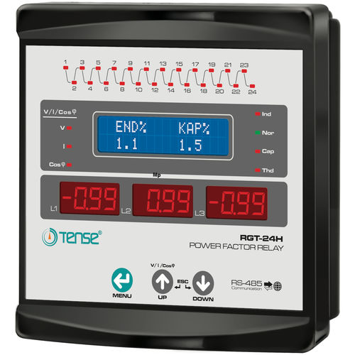 Régulateur de puissance réactive avec communication intégrée - RGT-24H - Tense Electronic - triphasé / 24 niveaux