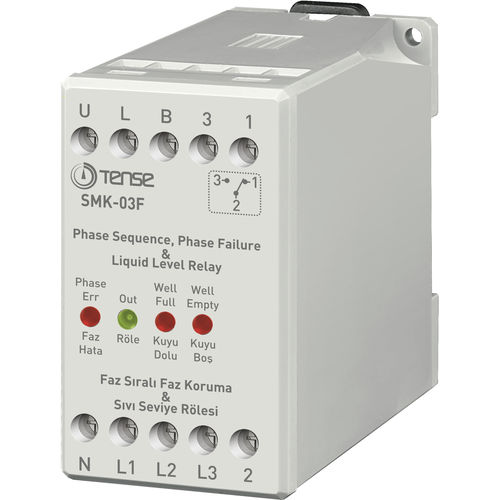 Relais de surveillance d'ordre de phases - SMK-03F  - Tense Electronic - de niveau / sur rail DIN