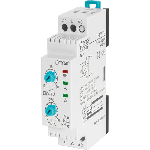 Temporisateur démarreur étoile-triangle - ERV-YU - Tense Electronic - sur rail DIN / ajustable