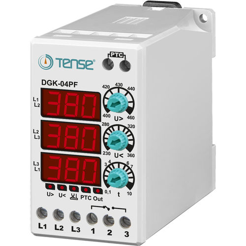 Relais de surveillance de sous-tension - DGK-04PF - Tense Electronic - de surtension / sur rail DIN / numérique
