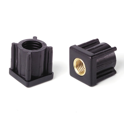 Embout recouvrant avec douille taraudée - 420068 series - TECNODIN - carré / en polyamide / pour tubes