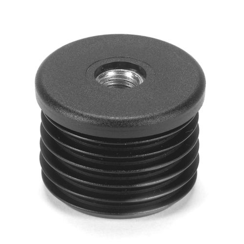 Insert fileté - 34000424 series - TECNODIN - en PA / rond / pour montage en extrémité de tubes rondes