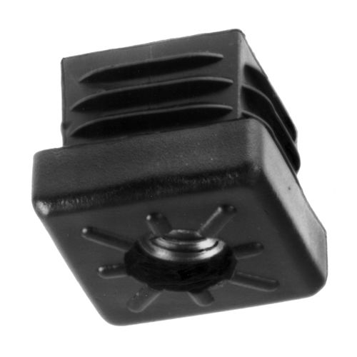 Insert fileté - 34000431-A series - TECNODIN - en PA / carré / pour montage en extrémité de tube carré