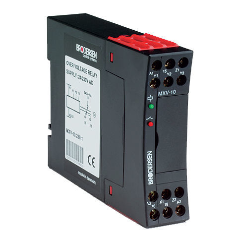 Relais de surveillance de tension - MXV-20 - Brodersen Controls - 1NO/NF / AC / DC