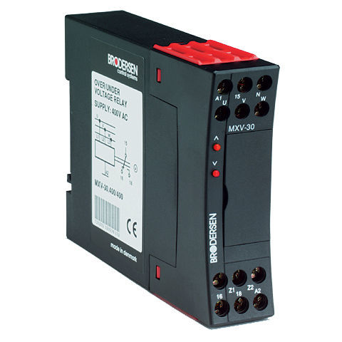 Relais de surveillance de tension - MXV-30 - Brodersen Controls - 1NO/NF / triphasé / AC