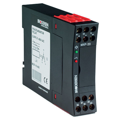 Relais de surveillance de tension - MXP-20 - Brodersen Controls - d'ordre de phases / de puissance / AC
