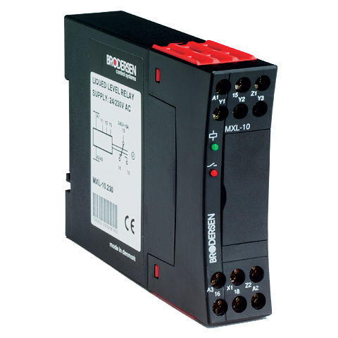 Relais de contrôle de niveau - MXL-10 - Brodersen Controls - de tension / 1NO/NF / AC