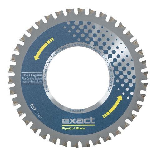 Lame de scie circulaire - TCT Z140 - Exact Tools Oy - de tronçonnage / TCT / pour acier inoxydable
