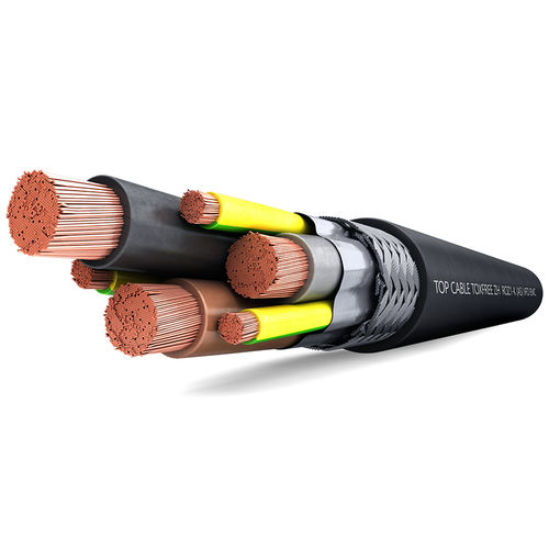 Câble électrique d'alimentation - TOXFREE ZH ROZ1-K (AS) VFD EMC - Top Cable - résistant aux flammes / multibrin / en cuivre