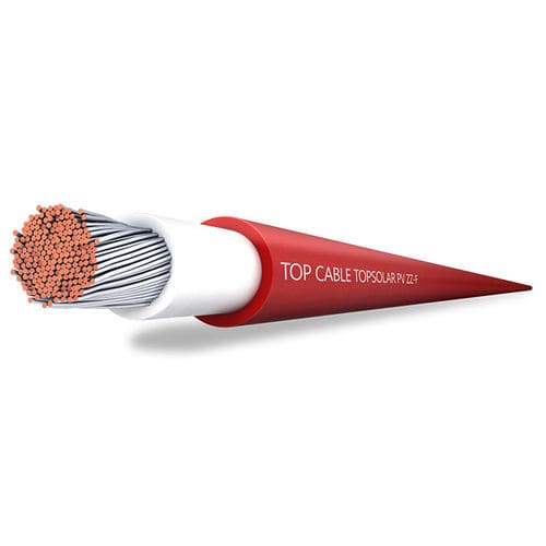 Câble électrique d'alimentation - TOPSOLAR PV ZZ-F / H1Z2Z2-K - Top Cable - isolé / résistant aux flammes / multibrin