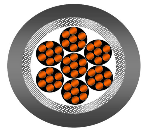 Câble optique de données - Data Flex YCY  - Prysmian Group - résistant aux produits chimiques / multibrin / mono-conducteur