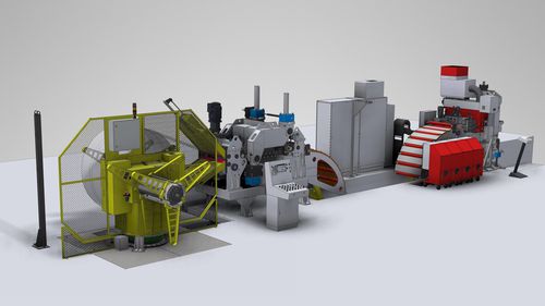 Ligne d'alimentation de presse pour acier à haute résistance - Elma machine - avec boucle