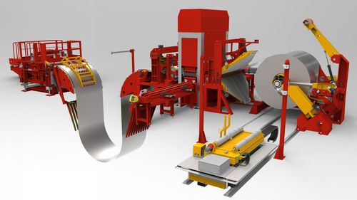 Ligne de presses de découpage - Elma machine - pour aluminium / pour acier / à rouleaux