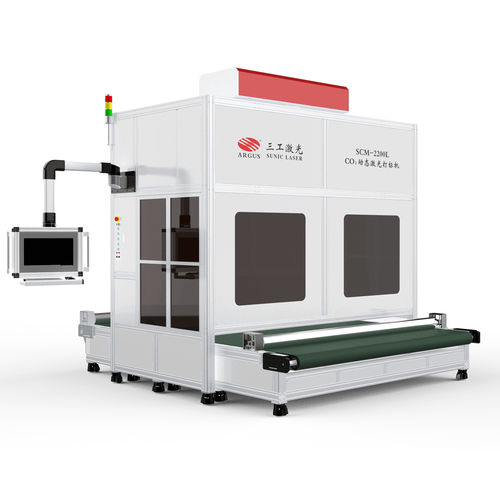 Machine de marquage laser CO2 - SCM-2200L - Wuhan Sunic Photoelectricity Equipment Manufacture Co., Ltd - par roulement / de tissus / à haute vitesse