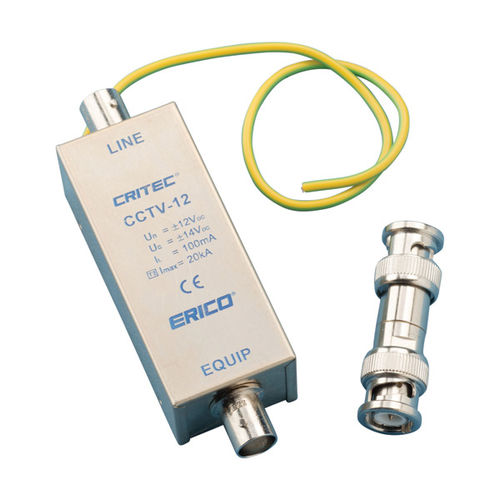Parafoudre pour ligne de transmission de données et de télécommunication - CCTV12 - ERICO - pour signaux vidéos / compact / BNC coaxial