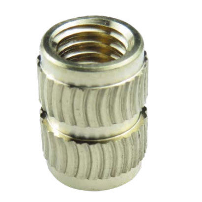 Insert moleté - IHL/IHLH - INSERCO - en laiton / en inox / en aluminium